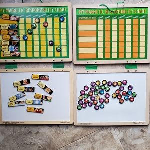 Set of 2 Melissa & Doug Magnetic Responsibility Charts